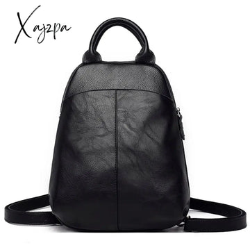 Xajzpa - Genuine Leather Backpack Fashion Luxury Women’s Bag Designer High Quality Female